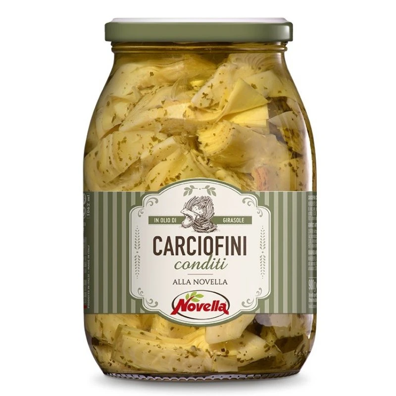 Kryddade kronärtskockor alla Novella 950g (Avrunna 600g) 19006 by Deli Drengene color Svart