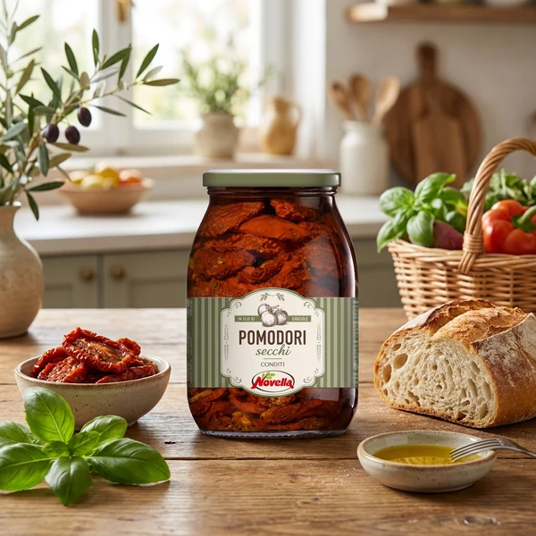Soltorkade tomater 950g (Avrunna 600g) 19003 by Deli Drengene color Svart