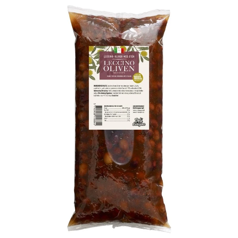 Oliv Leccino 1700g Avrunnen 1000g 2122 by Deli Drengene color Svart