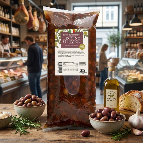 Oliv Leccino 1700g Avrunnen 1000g 2122 by Deli Drengene color Svart