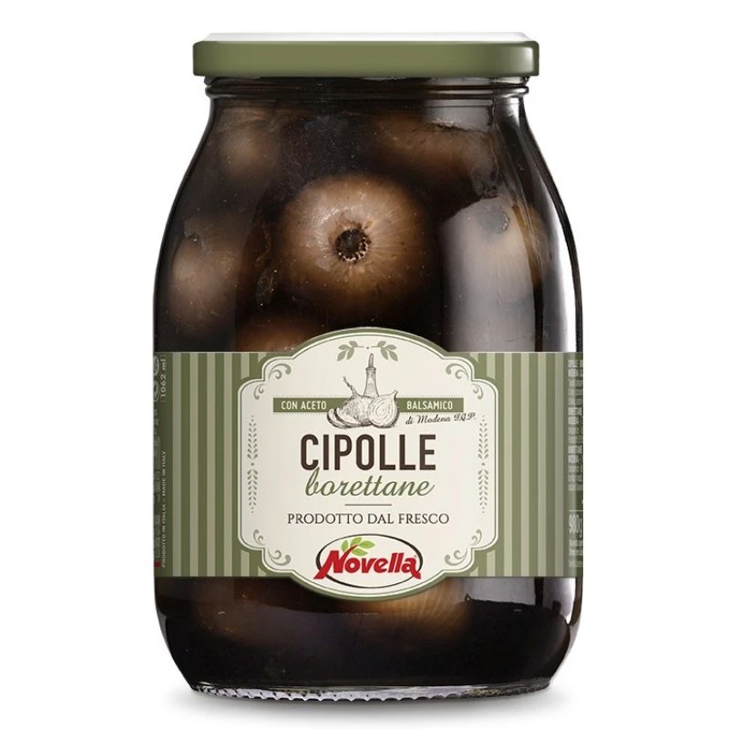 Borettane Lök i balsamico 1000g (Avrunnen 600g) 19001 by Deli Drengene color Svart