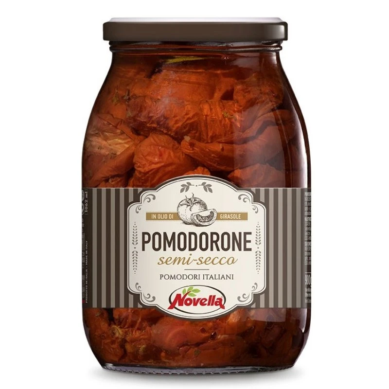 Semitorkade tomater 980g (Avrunnen 650g) 19002 by Deli Drengene color Svart