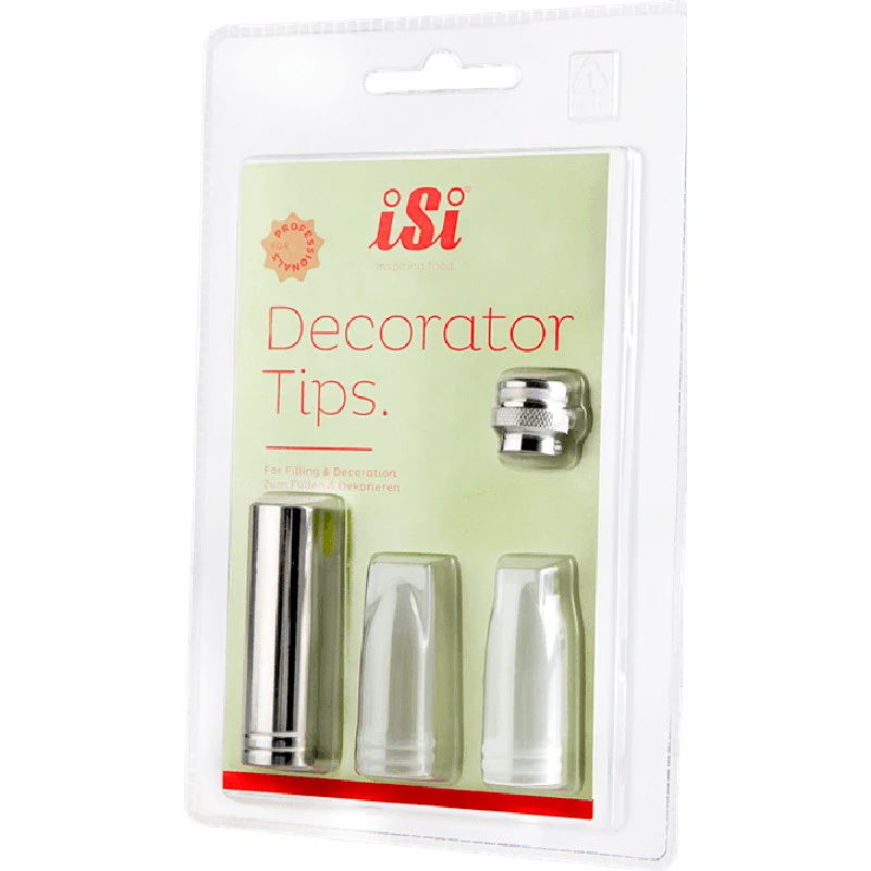 iSi dekorationsset för gräddsifon 2715 by ISI color Silver/klar