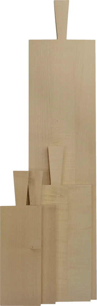 Serveringsbräda - obehandlad ek 29 x 12 x 1,2 cm 51455010  color Svart