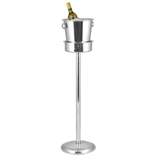 Vinkylare med stativ i rostfritt stål 10257BM by Koop color Silver
