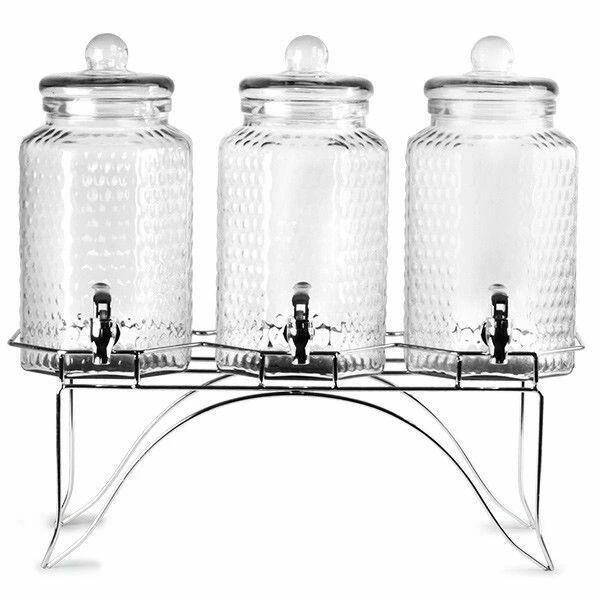 Triple dryckesdispenser med stativ 12 L 13921 by Drink color Helder