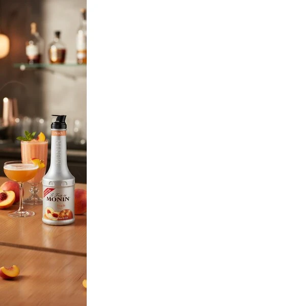 Monin Purémix Fersken FL 100 61005 by MONIN color Svart
