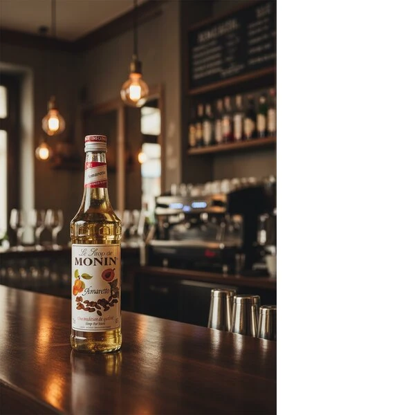 Monin Sirap Amaretto FL 70 61013 by MONIN color Svart