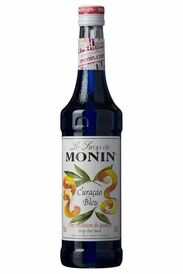 Monin Sirap Curacao Blue / Curacao Blå FL 70 61019 by MONIN color Blauw