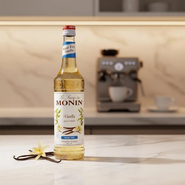 Monin Sirap Vanilj, Sockerfri FL 70 61178 by MONIN color Svart