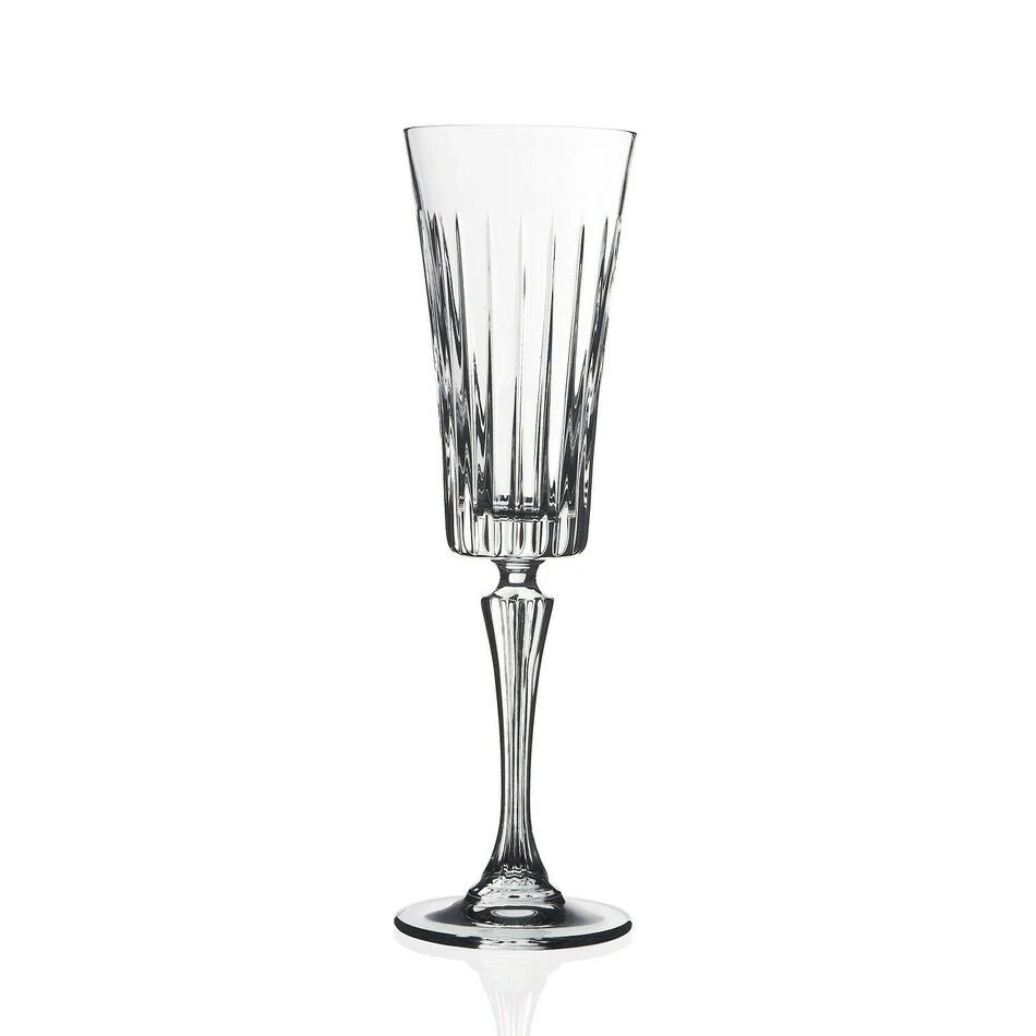 RCR Timeless Champagneglas 21 cl 6 st Glas0235 by RCR Glas color Svart