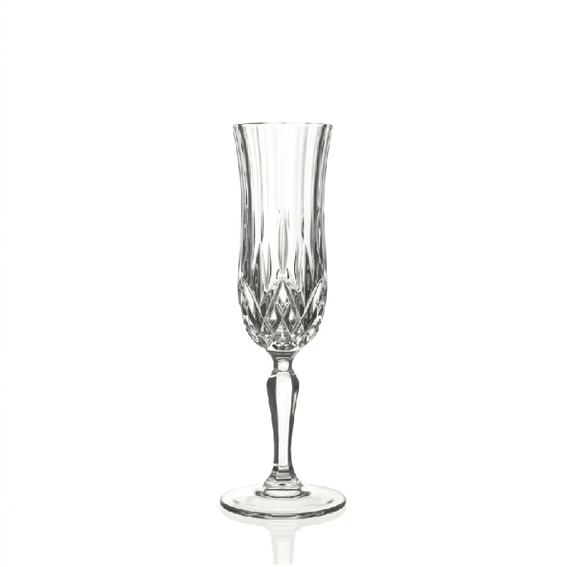 RCR Opera Champagne Flute 13 cl 6 st. Glas0494 by RCR Glas color Svart