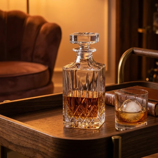 RCR Opera Decanter Kvadratisk Glas0267 by RCR Glas color Svart