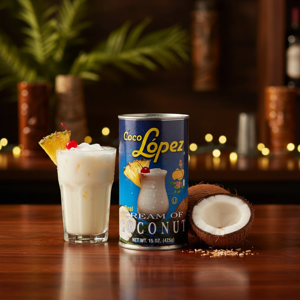 Coco Lopez kokoskräm 425g lopez by Beaumont color Svart