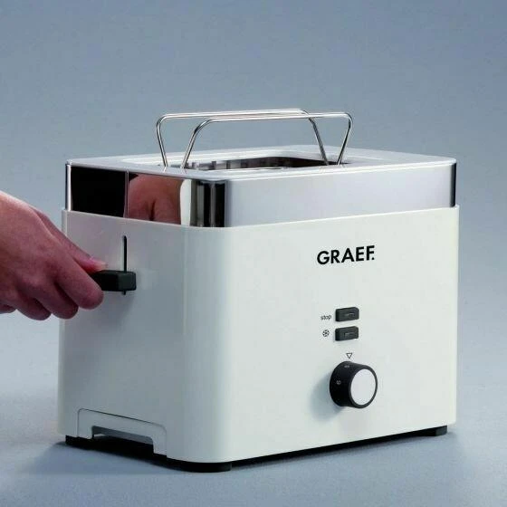Brödrost, 2 skivor, 1000W – Vit GRTO61EU by Graef color Vit