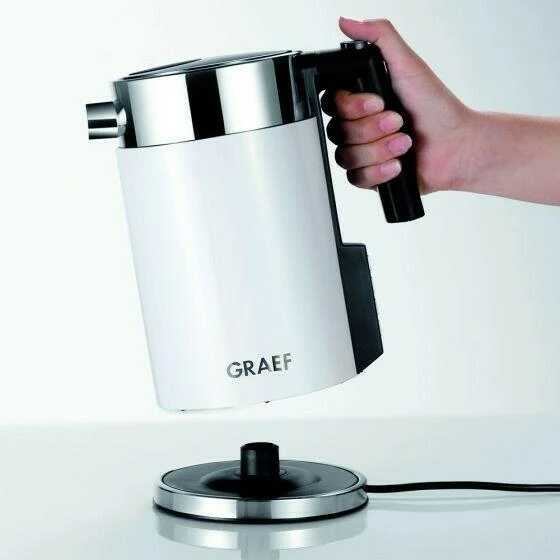 Vattenkokare 1,5L med temperaturinställning, vit GRWK701EU by Graef color Vit