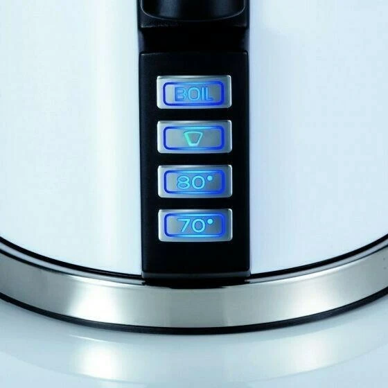 Vattenkokare 1,5L med temperaturinställning, vit GRWK701EU by Graef color Vit