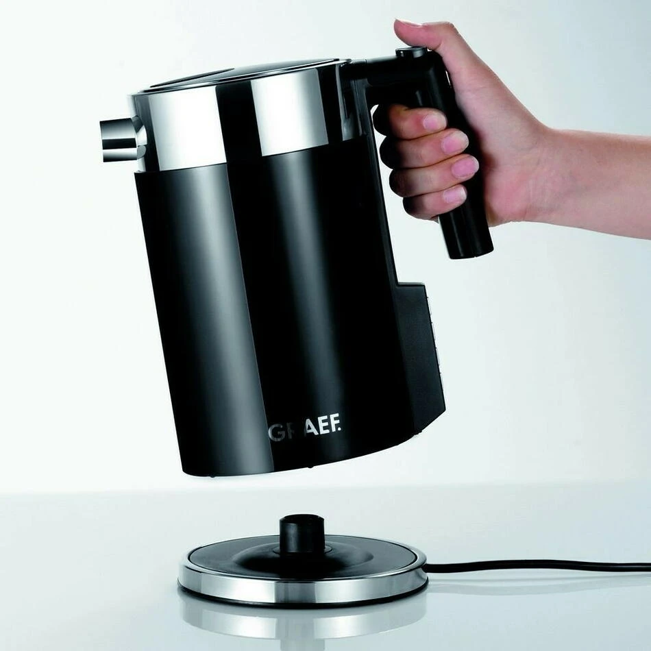 Vattenkokare 1,5 l med temperaturkontroll och barnspärr GRWK702EU by Graef color Svart