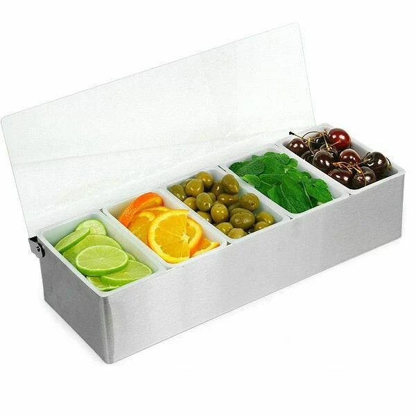 Fruktdispenser i stål – 5 delar x 1 pint BTBL3762 by Beaumont color Silver