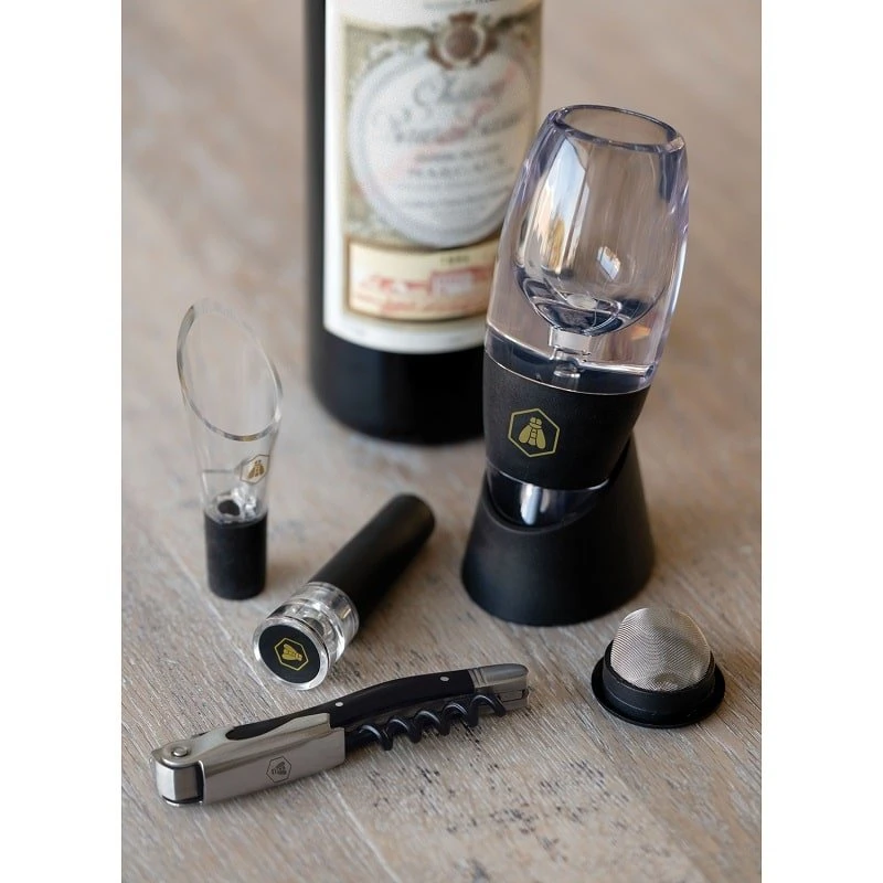 Laguiole VINE AERATOR presentset 4 40268450 by Laguiole color Svart