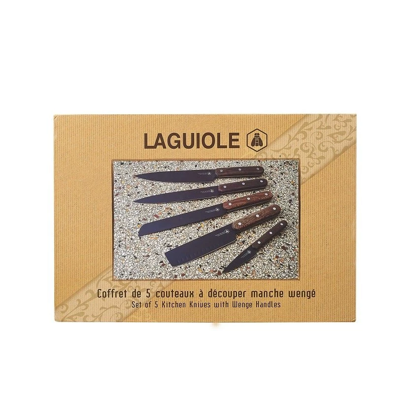Laguiole Köksknivar 5 st 40268478 by Laguiole color Svart