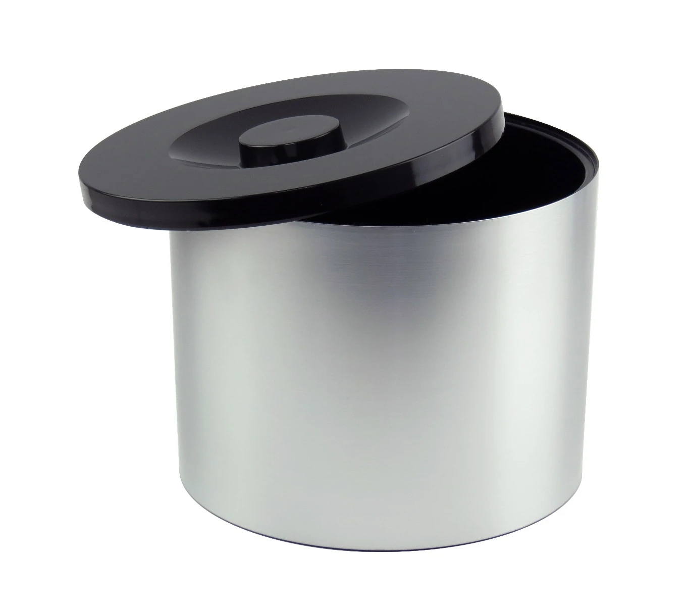 Liten ishink med borstad aluminiumeffekt 6L 3497 by Beaumont color Silver/svart