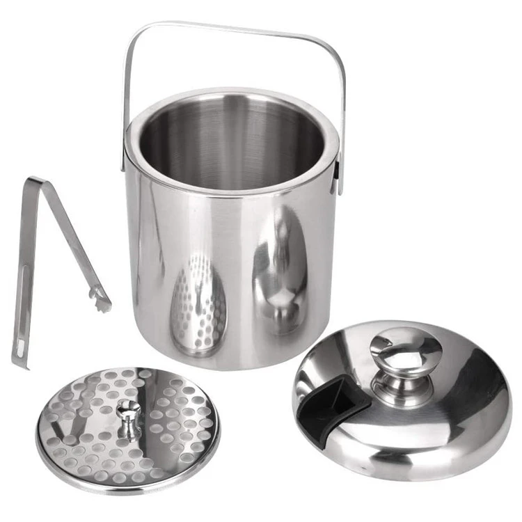 Ishink i rostfritt stål 1300 ml - Silver CG-T19 by Barlife color Silver