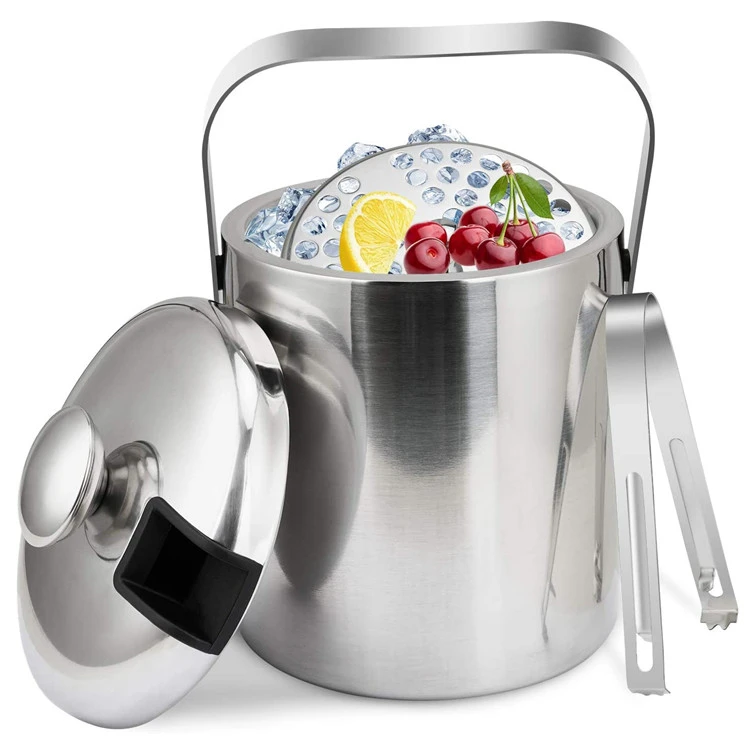 Ishink i rostfritt stål 1300 ml - Silver CG-T19 by Barlife color Silver