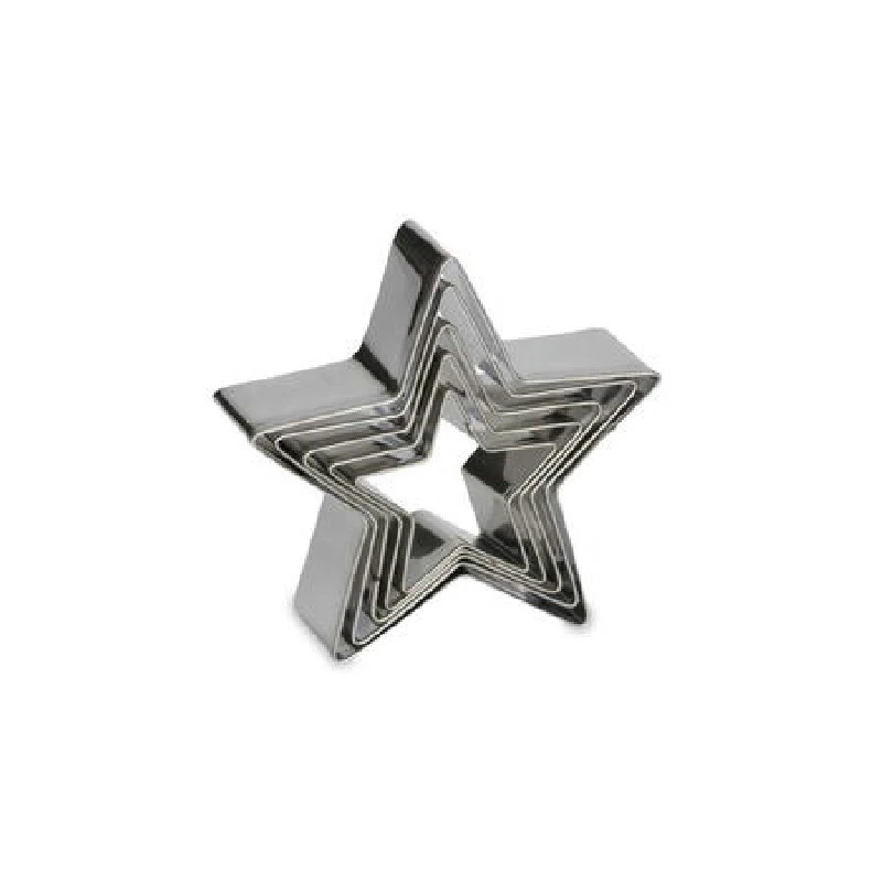 Patisse Utstickarset Stjärna 5 st - Rostfritt stål 02012 by Luigi Borm color Silver