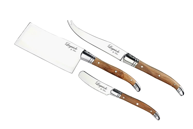 Laguiole Ostset med 3 knivar 30-LG0066 by Laguiole By Hâws color Brun/Silver