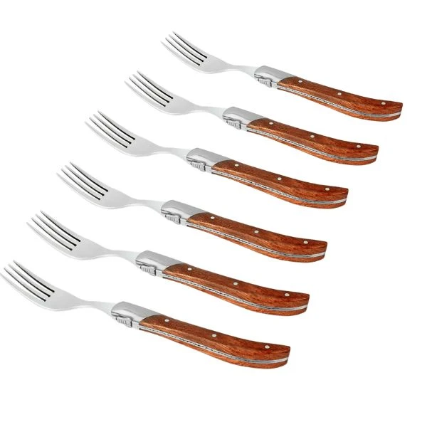 Hâws Laguiole Steakgafflar Rosewood 30-LG0023G by Laguiole By Hâws color Silver/brun