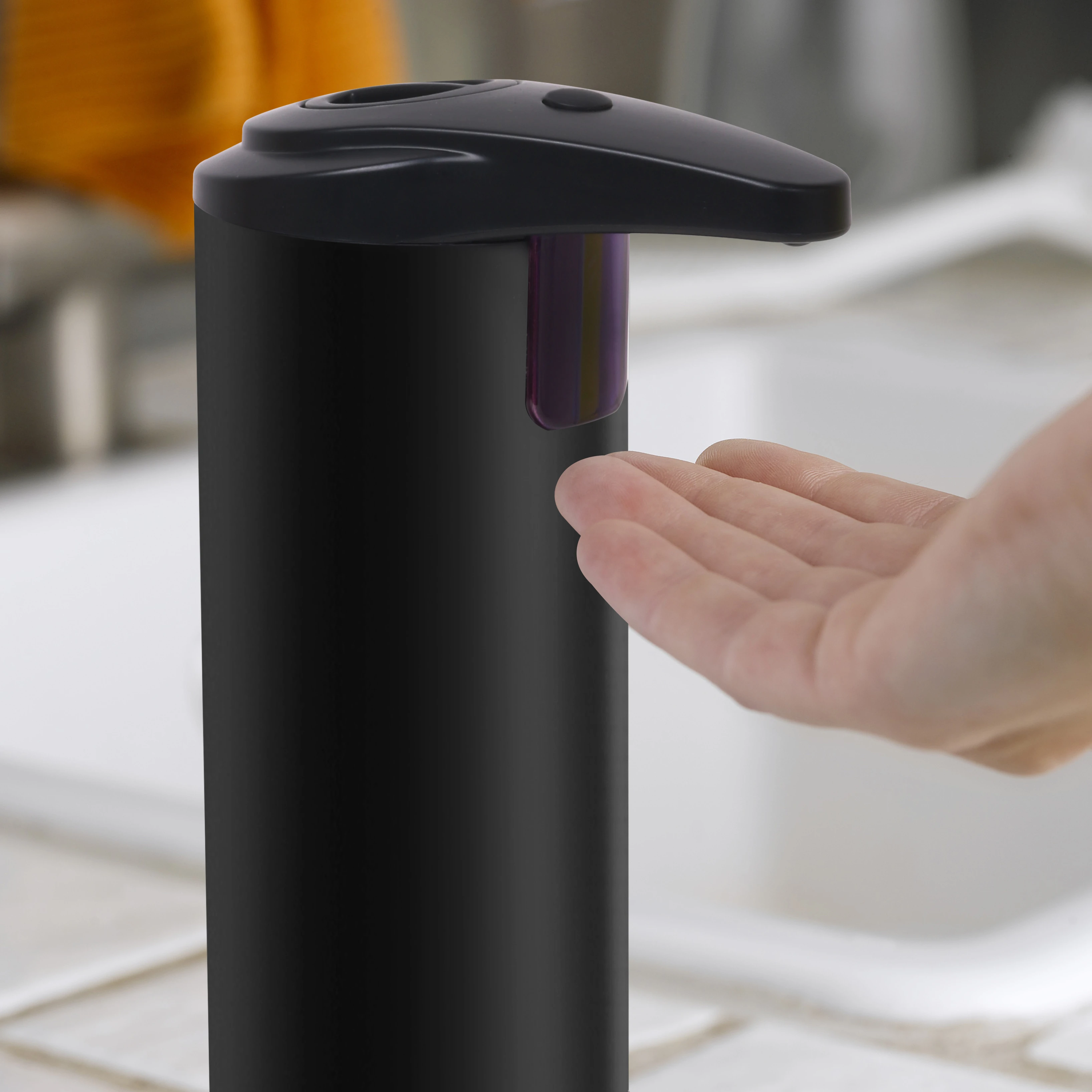 Svart beröringsfri dispenser m/sensor 200ml ST60016 by Steel-Function color Svart