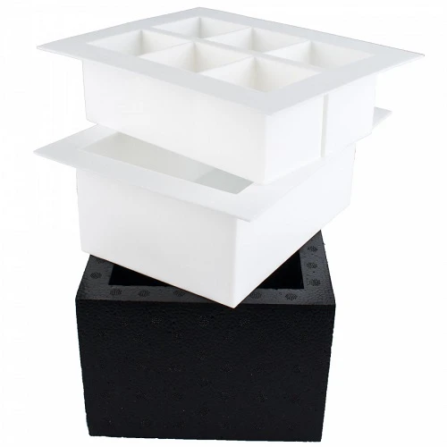 Isform för klara isbitar – 5x5x5 cm 8590BS by PRIME BAR color Svart