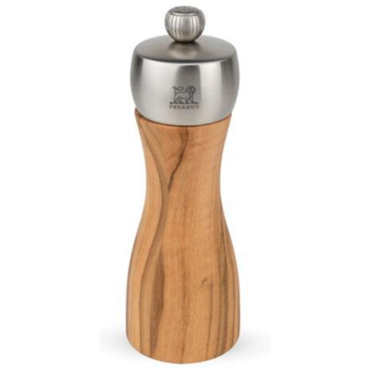 Peugeot Fidji Pepparkvarn 15 cm Olivträ/Stål 16061 by Peugeot color Braun/Stahl