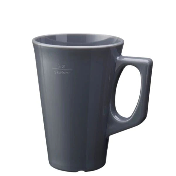 Kaffemugg 25 cl mörkgrå - Polykarbonat 400100-DG by GLASS4EVER color Mörkgrå