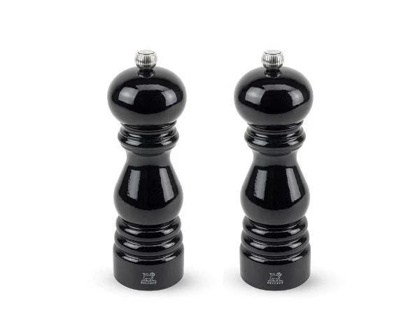 Peugeot Salt- och pepparkvarn Paris 18 cm set Svart lack Bok 15924-sæt by Peugeot color Svart