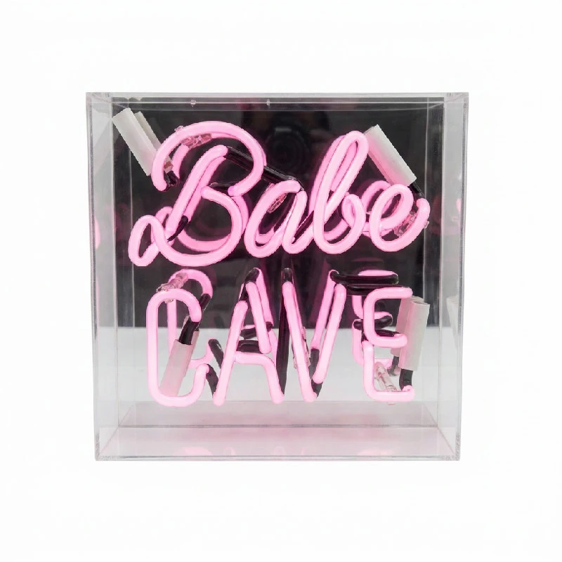 Neon Babe Cave LED-skylt 33639 by Drink color Svart