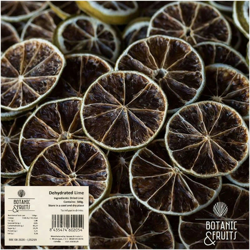Torkad Lime 500 g | 360 st (ca) ATBULK7 by BOTANICALS color Svart