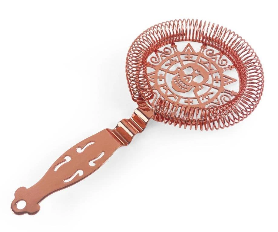 Cocktail strainer skull i rostfritt stål koppar BTBL3977 by Beaumont color Svart