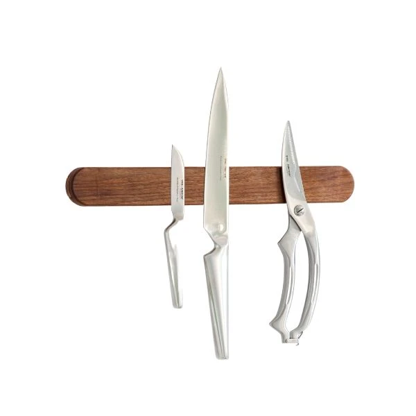 Knivmagnet - Liten - Valnöt - 35x4,5x2 cm ST52356 by Steel-Function color Svart