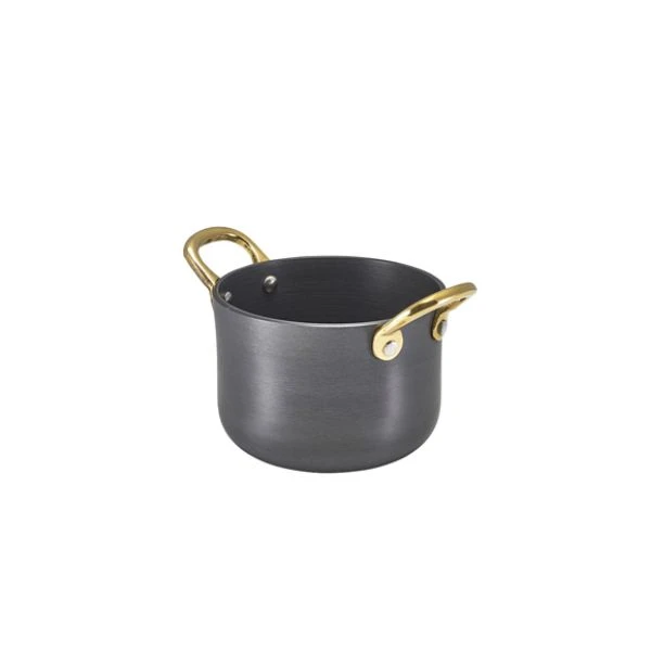 Minikastrull i aluminium 11 x 7cm - GenWare AMC11H by Genware color Svart