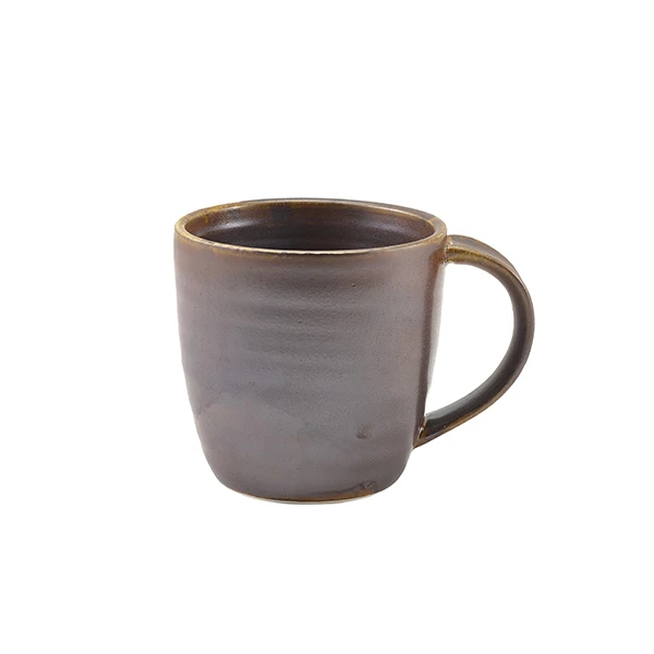 Kaffemugg 30 cl - Rustik Koppar Terra MUG-PRC32 by Genware color Svart