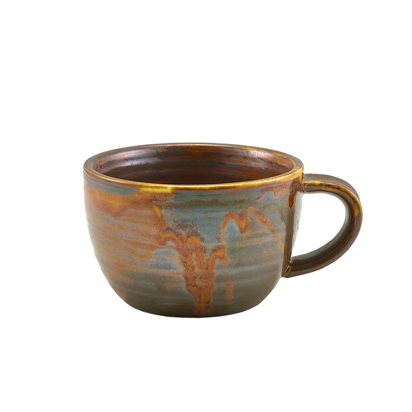 Kaffekopp 28.5cl - Rustik Koppar Terra CUP-PRC28 by Genware color Svart