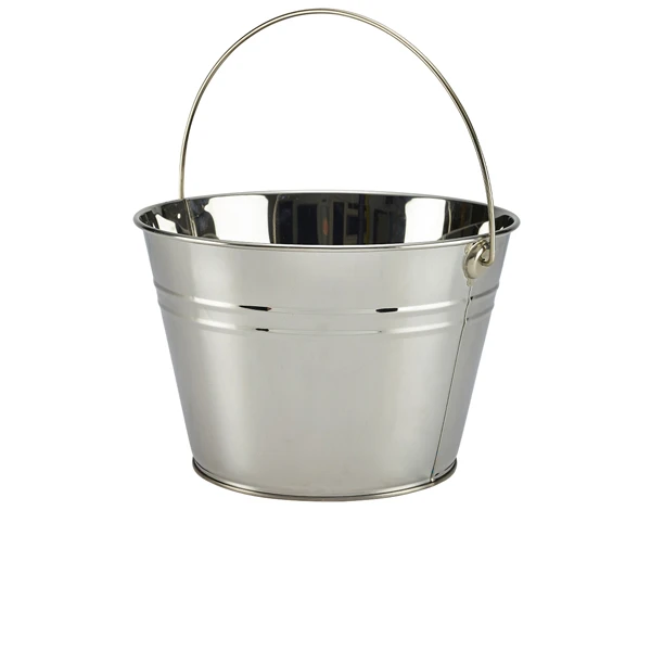 Serveringshink i rostfritt stål 25 cm Dia SSB25 by Genware color Svart