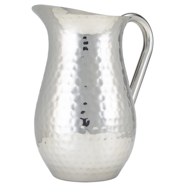 Vattenkanna i hamrat rostfritt stål 2L - GenWare HWJ200 by Genware color Svart