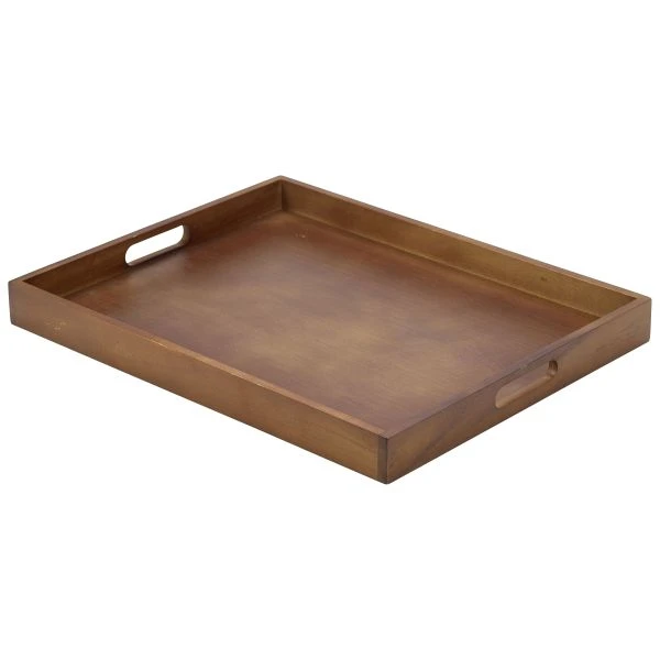 Serveringsbricka Trä 49 x 38.5 x 4.5cm BT4938 by Genware color Svart
