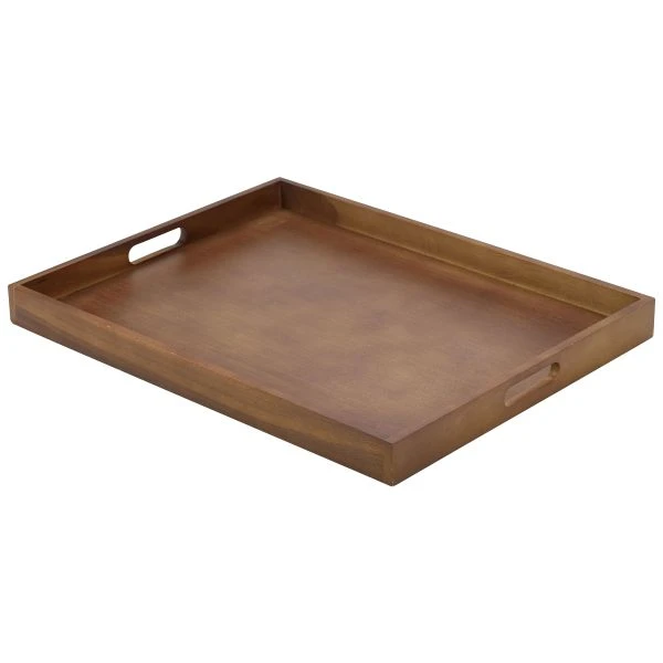 Serveringsbricka Trä 53.5 x 42.5 x 4.5cm BT5342 by Genware color Svart