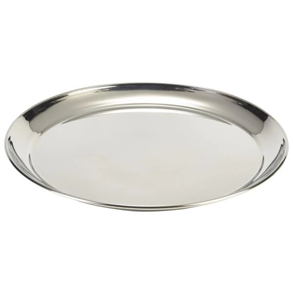 Rund serveringsbricka i rostfritt stål 35 cm 52139GW by Genware color Svart