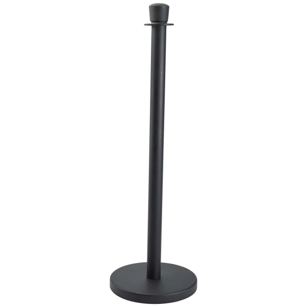 Avspärrningsstolpe i svart 100 x 32 cm BP-RPEBK by Genware color Svart