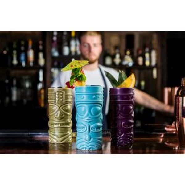 Blå Tiki-mugg 40 cl - Genware TKM400BL by Genware color Svart